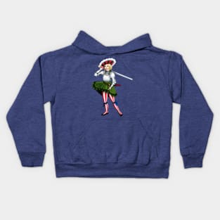 Landsknecht Frau Pin Up Girl Kids Hoodie